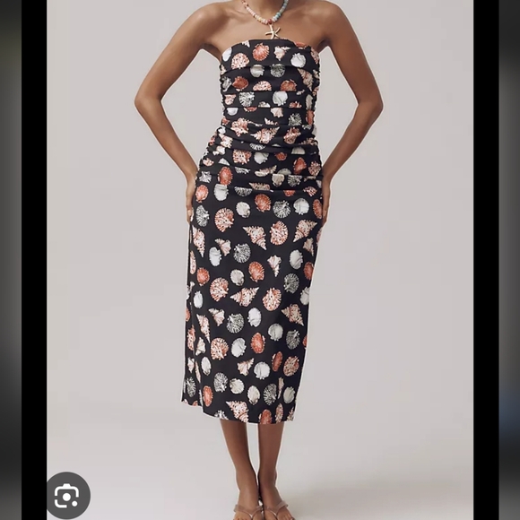 Anthropologie Dresses & Skirts - Anthropologie – Soleil Magic Fabric Strapless Ruched Dress Medium
